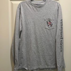 Vineyard Vines Long sleeve grey T-Shirt, Size Medium